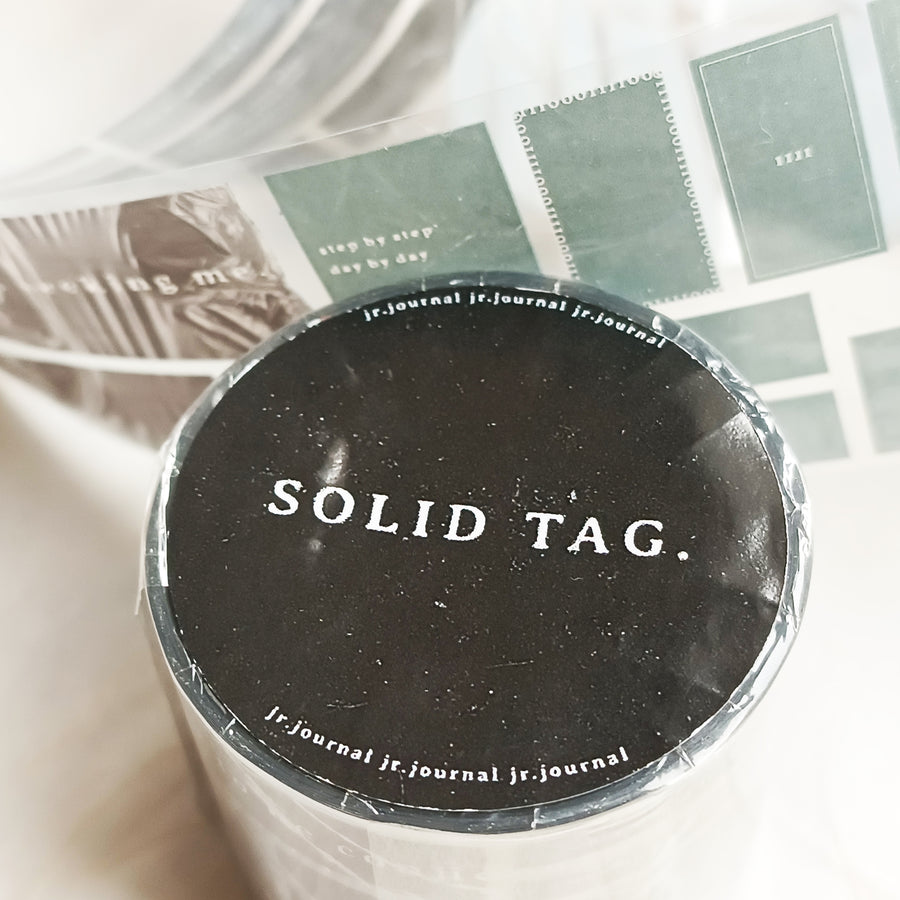 Jr.Journal Solid Tag Glossy PET Tape