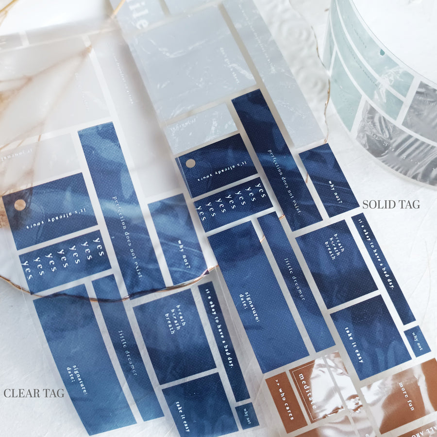 Jr.Journal Clear Tag Glossy PET Tape