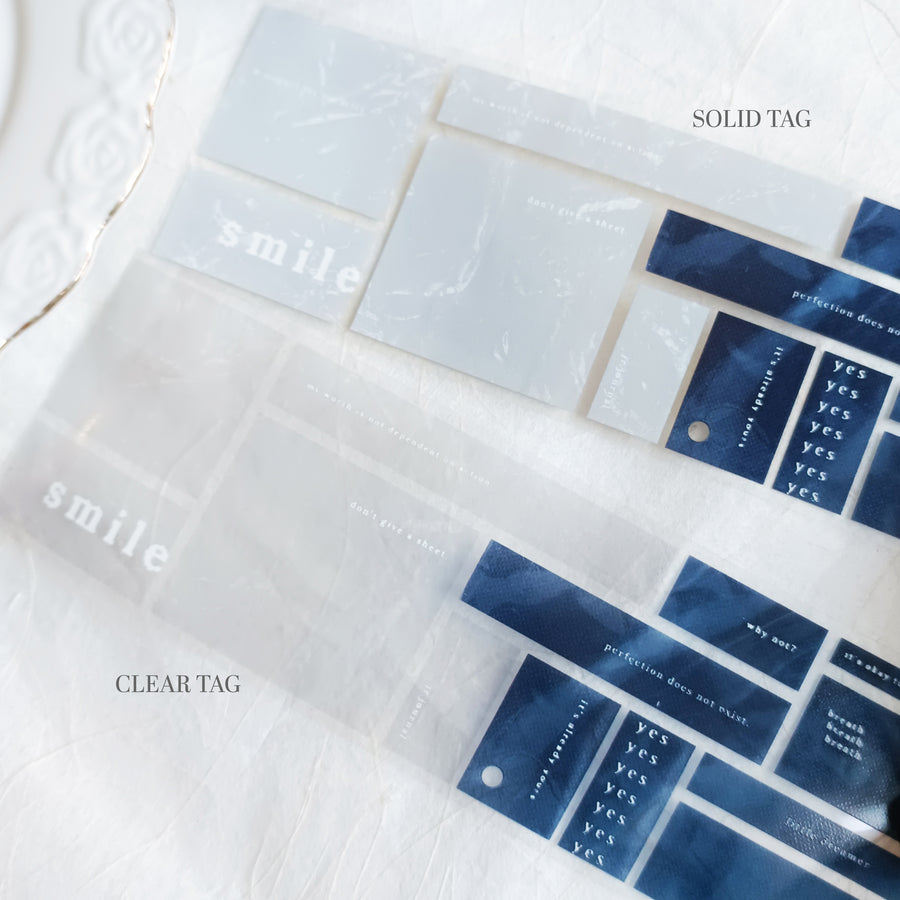 Jr.Journal Clear Tag Glossy PET Tape