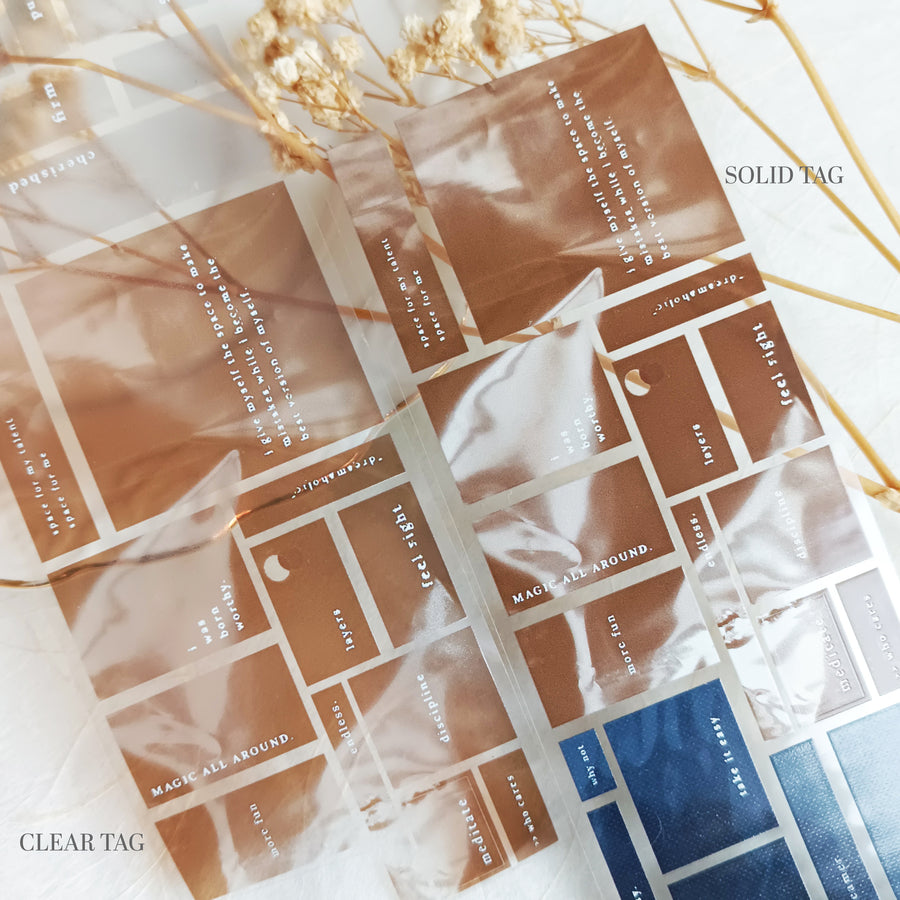 Jr.Journal Clear Tag Glossy PET Tape