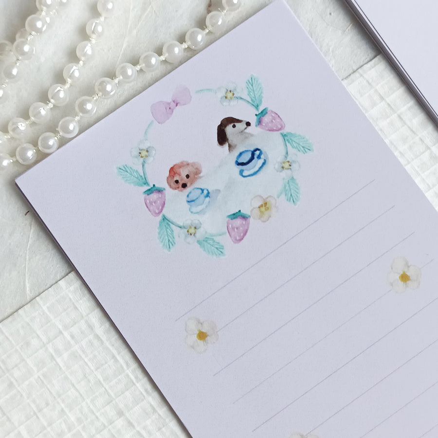 Kin.iro.hitode notepad - animal teatime