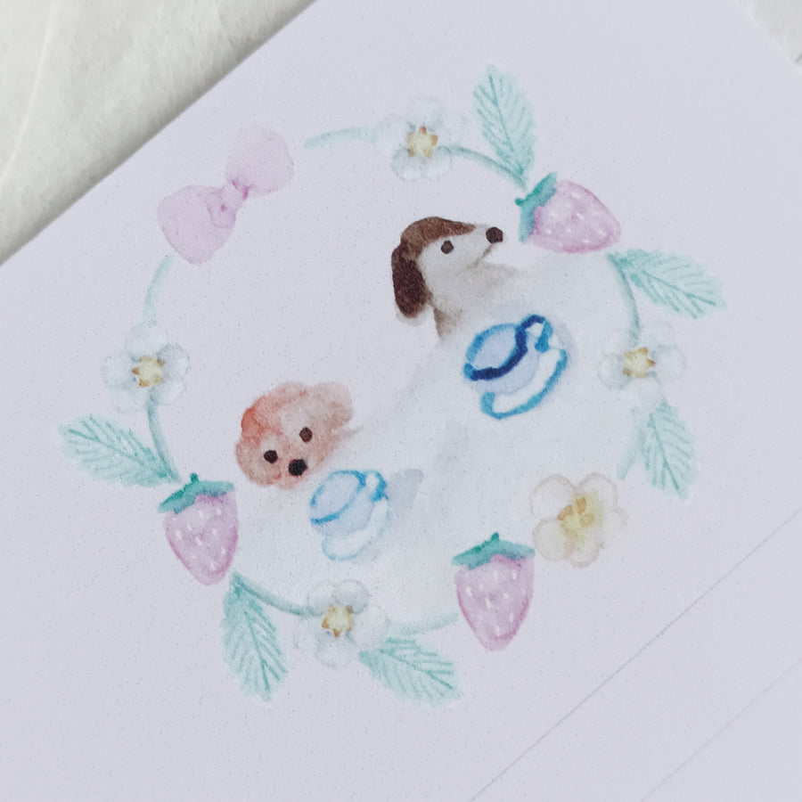 Kin.iro.hitode notepad - animal teatime