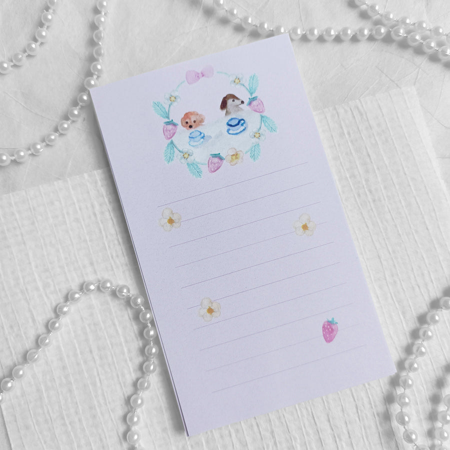 Kin.iro.hitode notepad - animal teatime