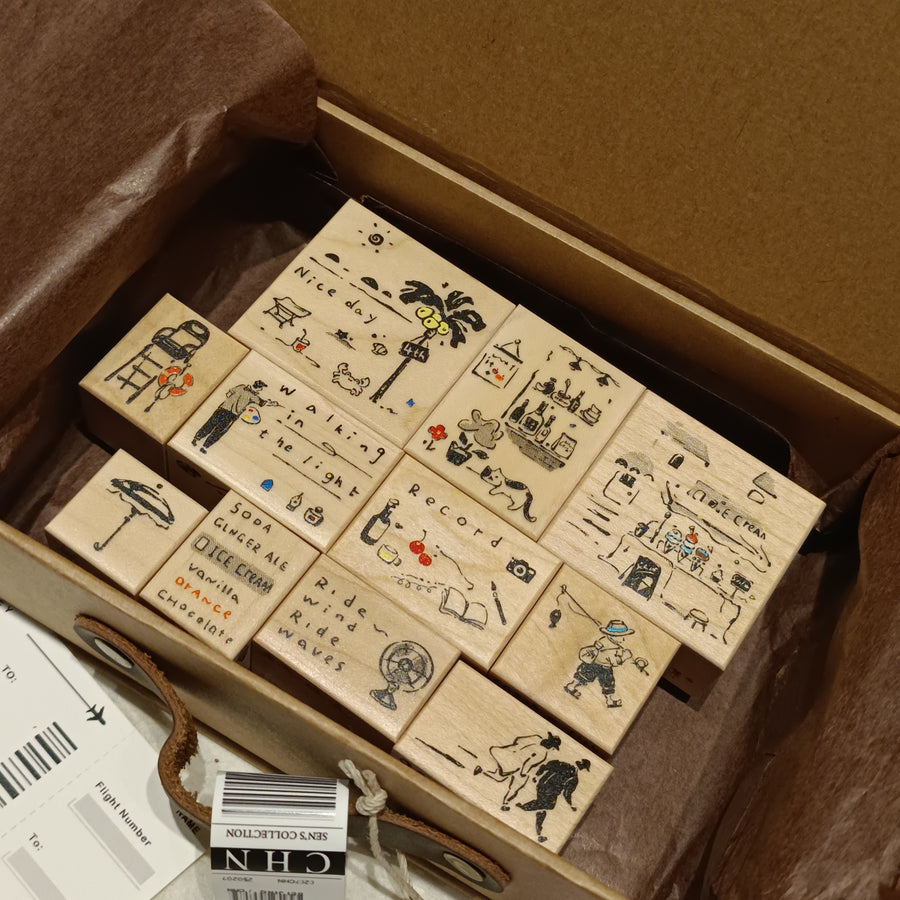 Sen's collection Rubber Stamps Set - Walking in the light （4th Anniversary ）