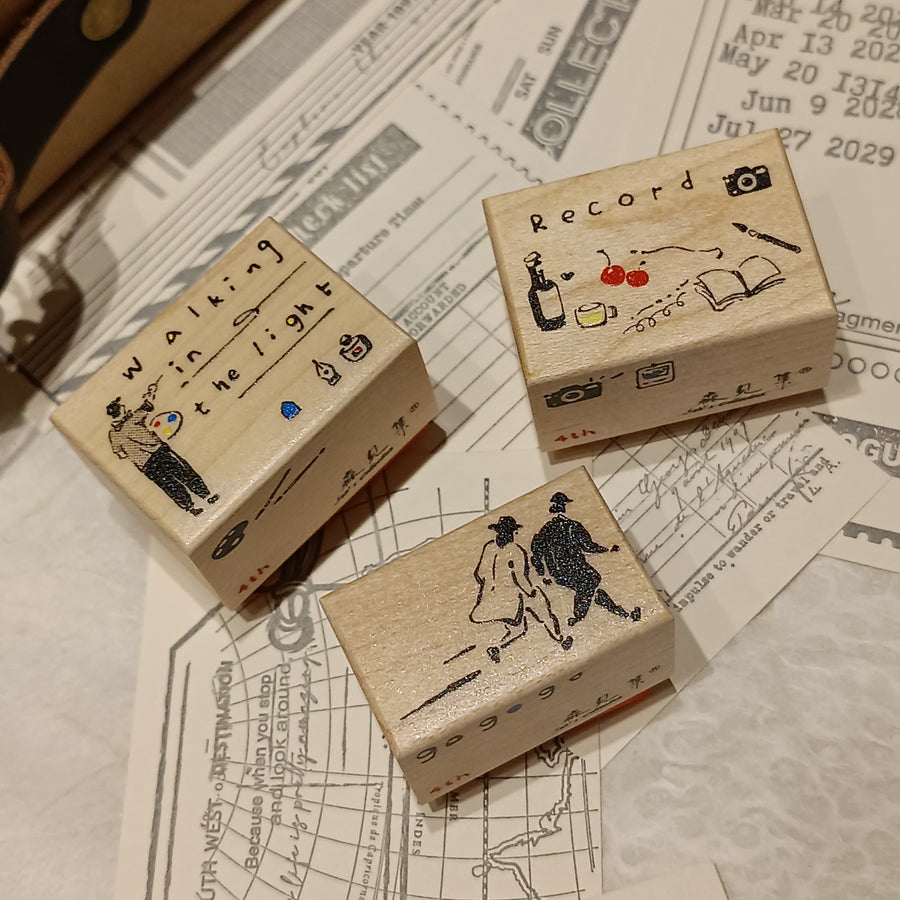 Sen's collection Rubber Stamps Set - Walking in the light （4th Anniversary ）