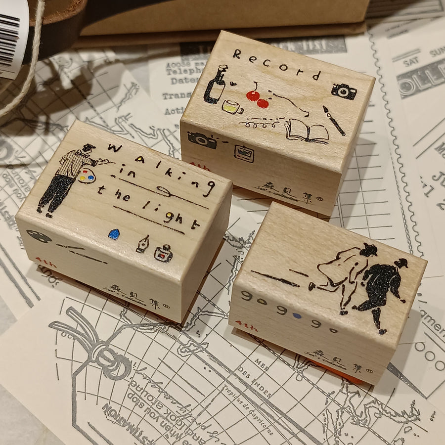 Sen's collection Rubber Stamps Set - Walking in the light （4th Anniversary ）