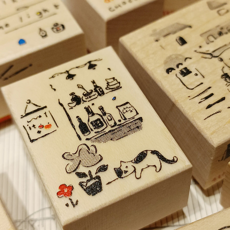 Sen's collection Rubber Stamps Set - Walking in the light （4th Anniversary ）