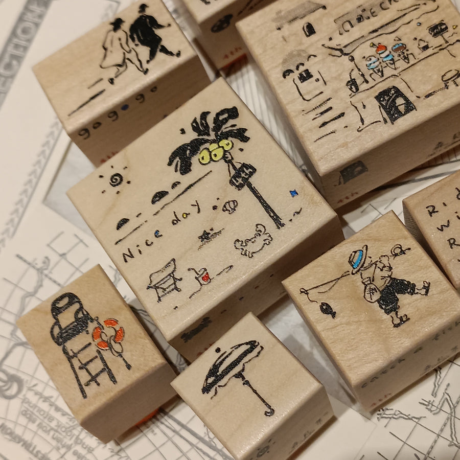 Sen's collection Rubber Stamps Set - Walking in the light （4th Anniversary ）