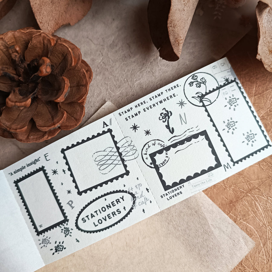 A kind of café 什物 Two-Split Notepad - Star guard