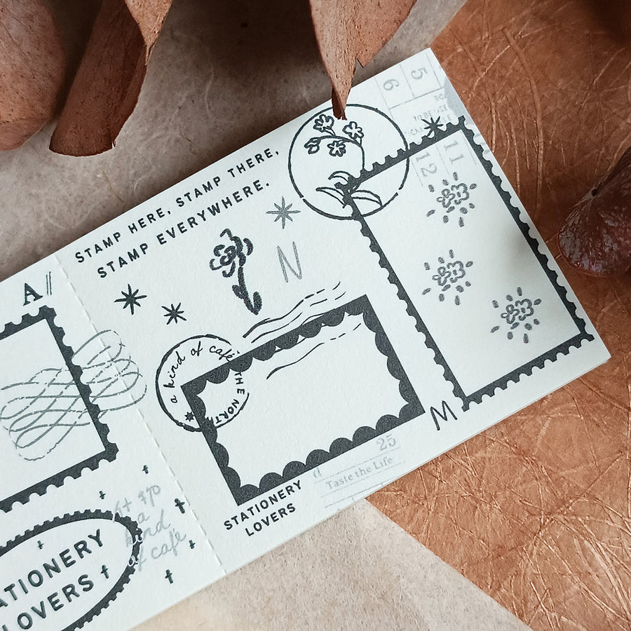 A kind of café 什物 Two-Split Notepad - Star guard