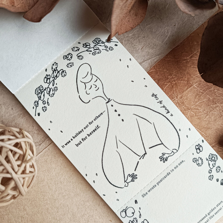 A kind of café 什物 Two-Split Notepad - French Lady