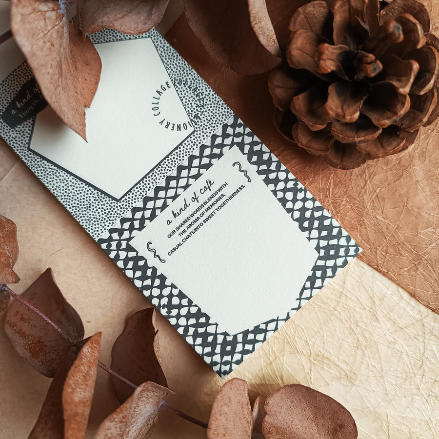 A kind of café 什物 Two-Split Notepad - Stamp Ticket