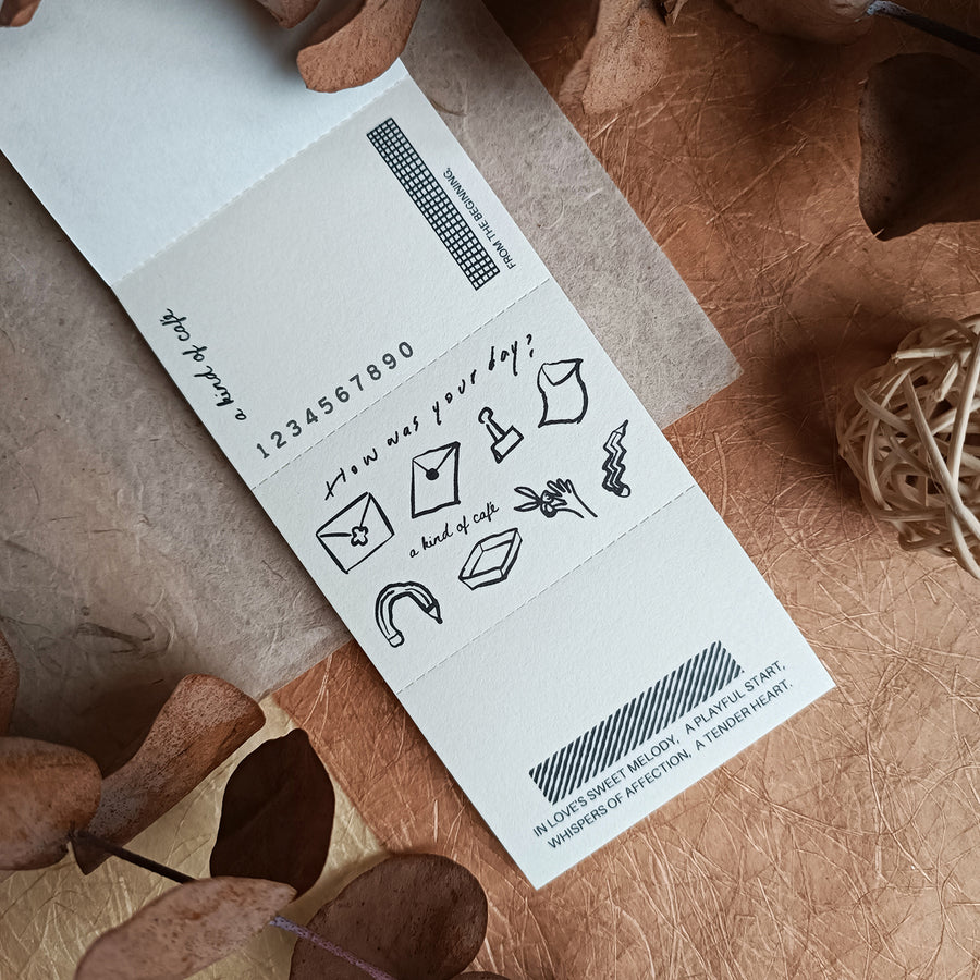 A kind of café 什物 Three-Split Notepad - Desk Space