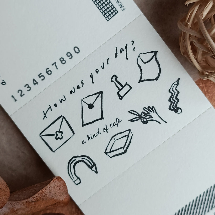 A kind of café 什物 Three-Split Notepad - Desk Space