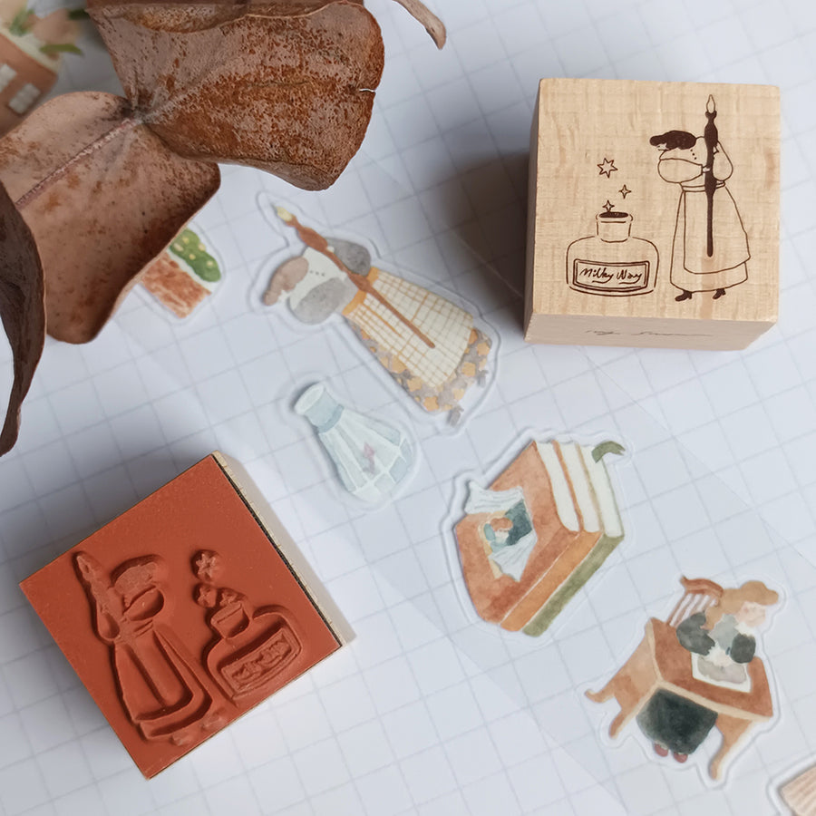 Ivysnow rubber stamp - Ink and Pen