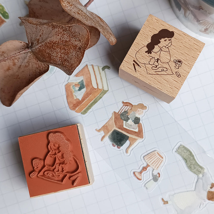 Ivysnow rubber stamp - Doodle