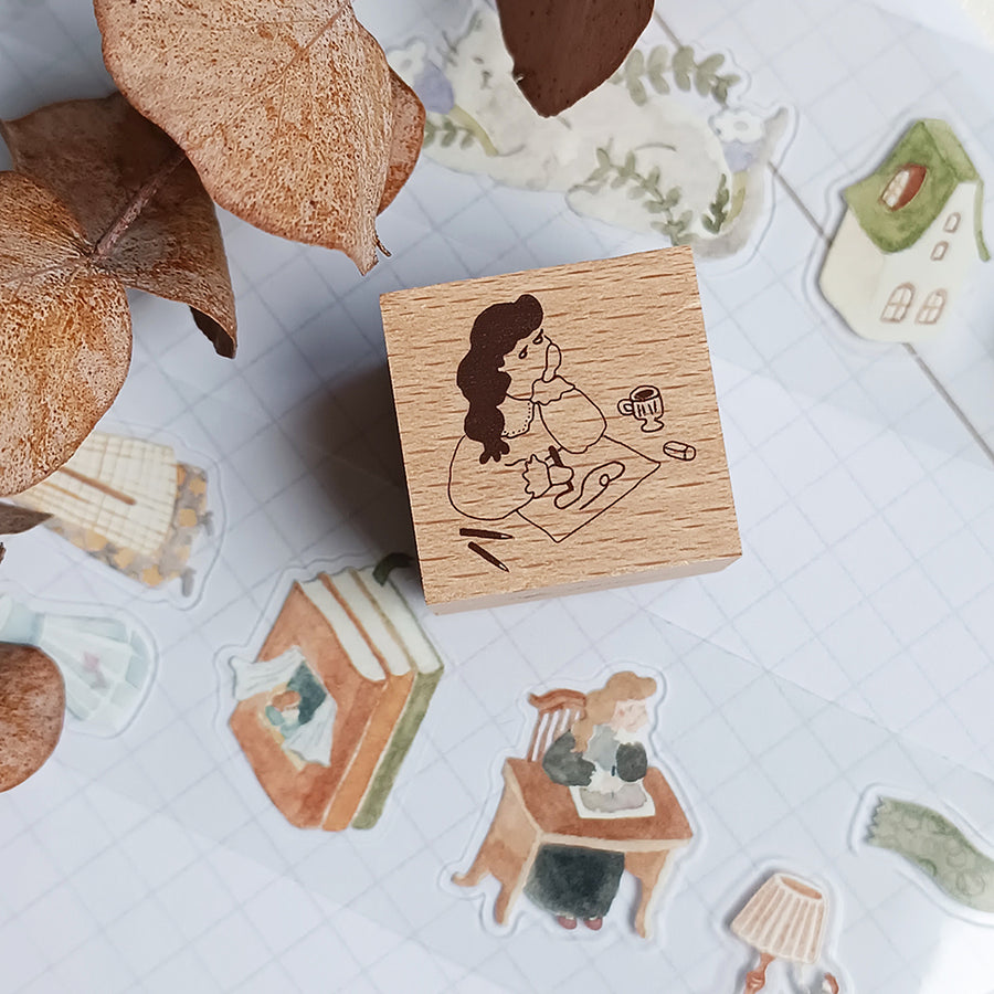 Ivysnow rubber stamp - Doodle