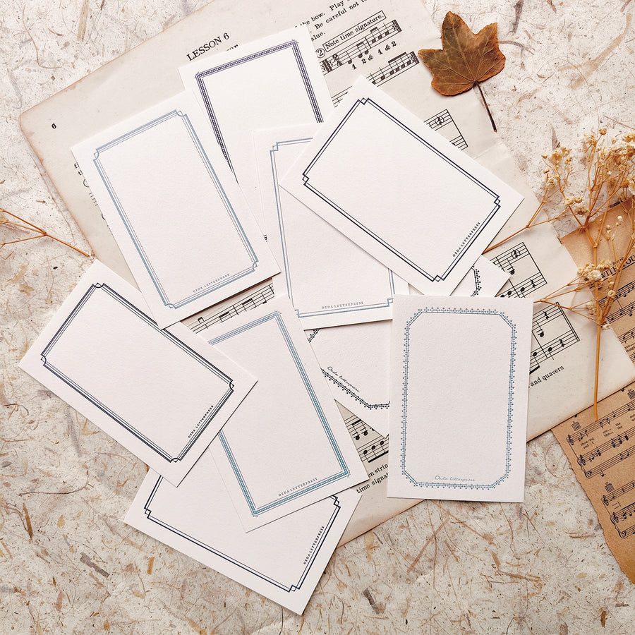 Oeda letterpress Large frame card set