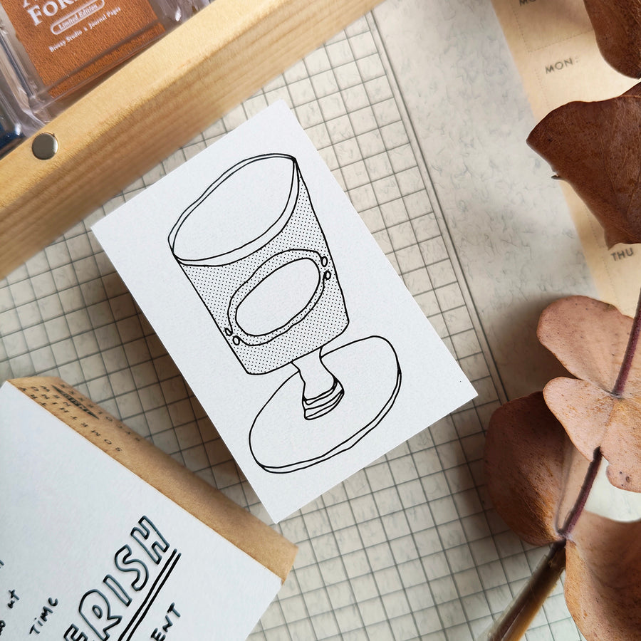 Sycolexxx Ugly Cats Rubble Stamp Set -  Pastry bag & Cup