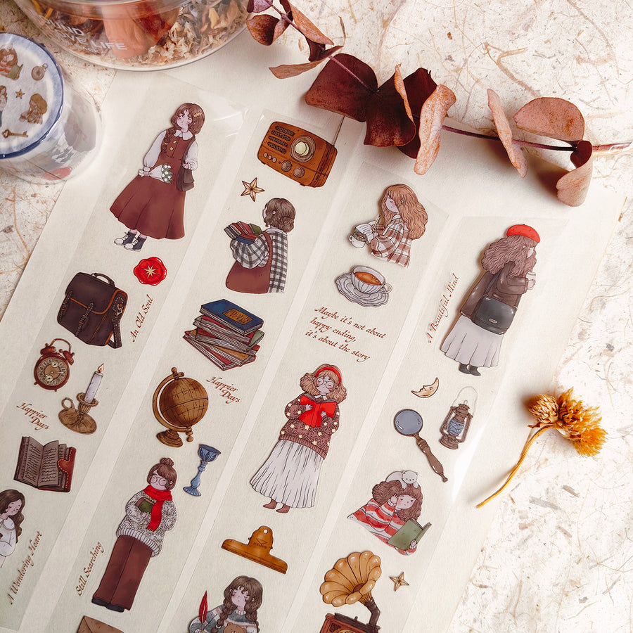 Shō Littlehappiness Kiss Cut PET Tape - A Vintage Dream