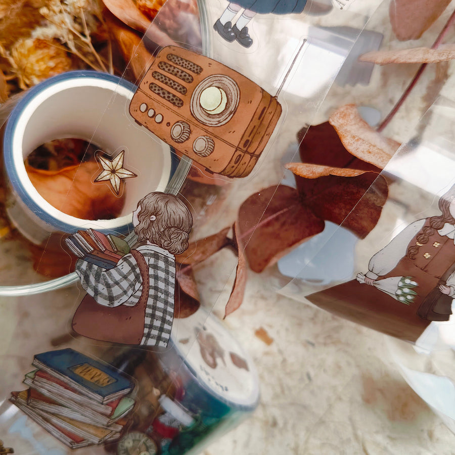 Shō Littlehappiness Kiss Cut PET Tape - A Vintage Dream