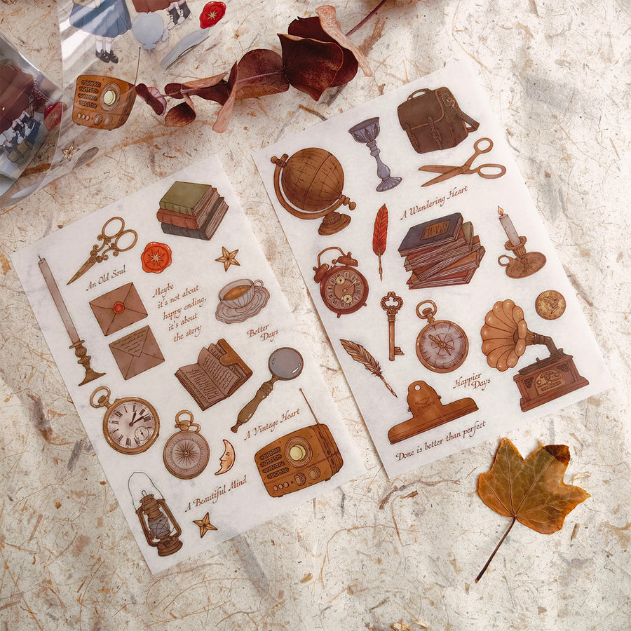Shō Littlehappiness Vintage Objects Transfer Sticker set
