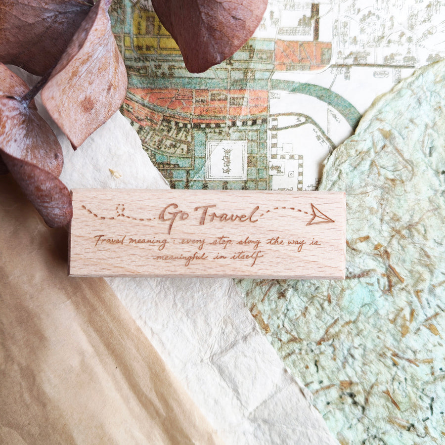 Asakodraws Travel Series Rubber Stamp