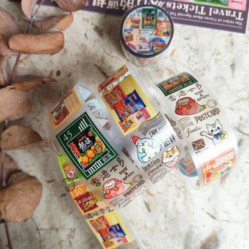 Asakodraws Hong Kong Snack Stamp Pet tape