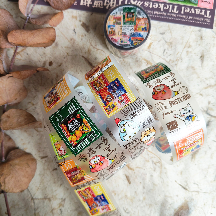 Asakodraws Hong Kong Snack Stamp Pet tape