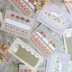 Shoichiro Tobimatsu Label Sticker set - Cake