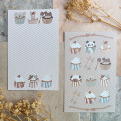 Shoichiro Tobimatsu 30 Pieces Notepaper - Cupcake