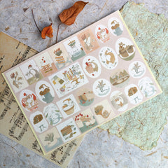 Shoichiro Tobimatsu Gentle Days Washi Sticker Sheet
