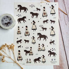 Necktie matte sticker - Star Grass