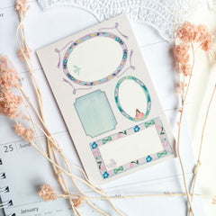 Kin.iro.hitode Refill Mini notepad - Watercolor Frames