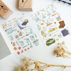 Modaizhi Good Morning, Good Night Print On Stickers