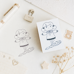 SLM x The Little Dot Rubber Stamp (Limited Edition) - A little girl