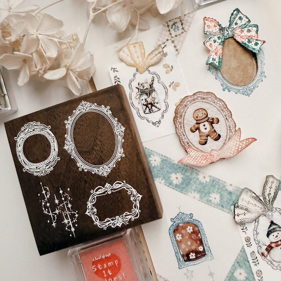 Journal pages rubber stamps- Whispered Frames