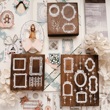Journal pages rubber stamps- Whispered Frames