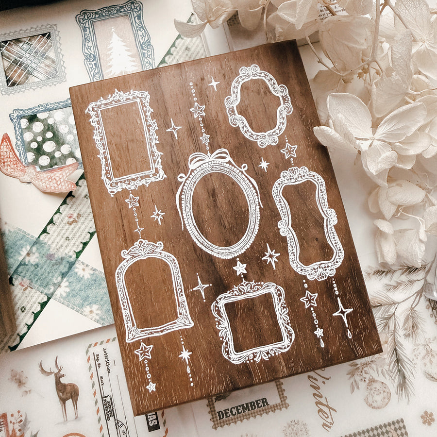 Journal pages rubber stamps- Whispered Frames