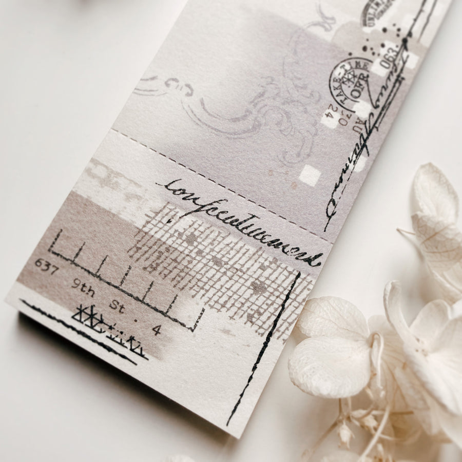 Journal Pages notepad - Faded Letters