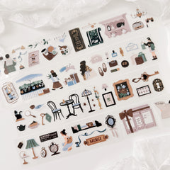 Journal Pages crystal kiss-cut tape - Daily life