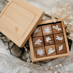Journal Pages "Pressed Bloom Collection" rubber stamp set
