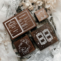 Journal Pages "The Stay Archive" series rubber stamps