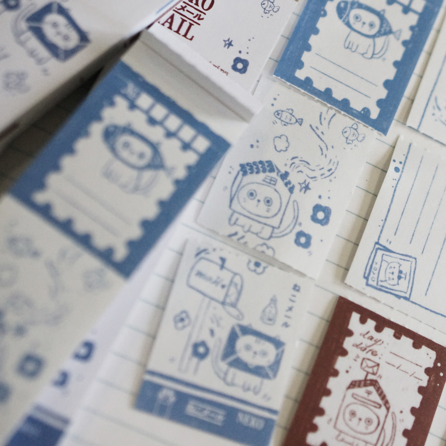 Black Milk Project Neko Mail Washi sticker Tear-out Booklet
