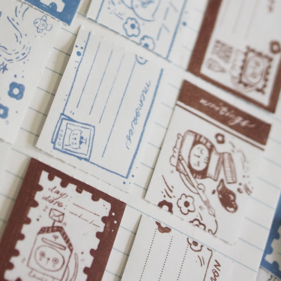Black Milk Project Neko Mail Washi sticker Tear-out Booklet