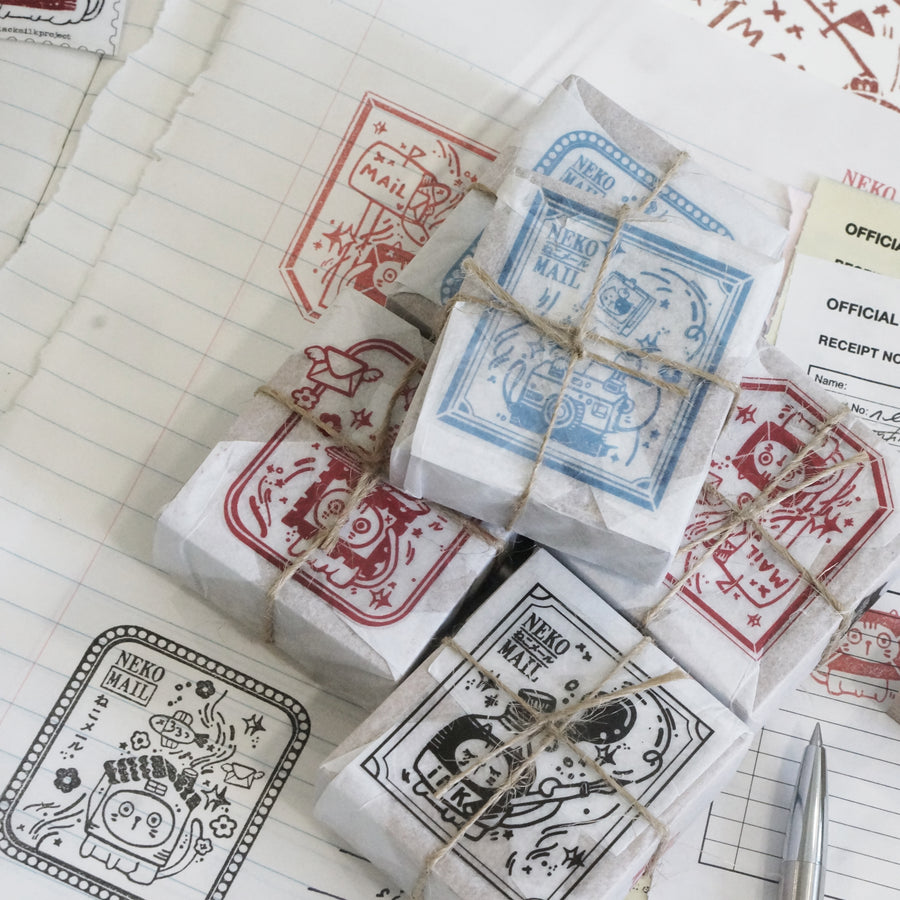 Black Milk Project Neko Mail (L) Rubber Stamp