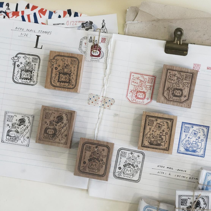 Black Milk Project Neko Mail (L) Rubber Stamp