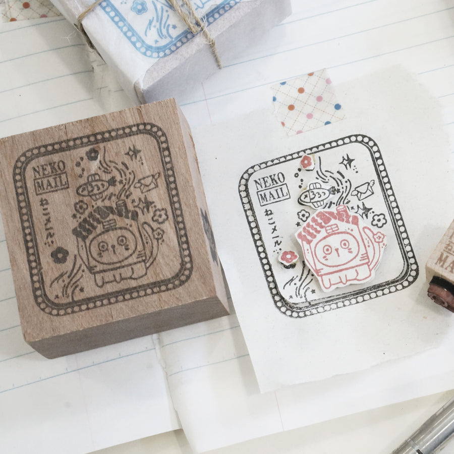 Black Milk Project Neko Mail (L) Rubber Stamp