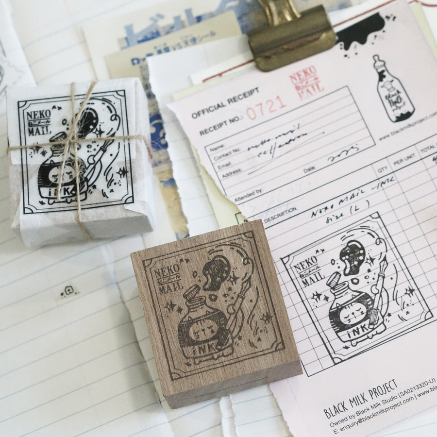 Black Milk Project Neko Mail (L) Rubber Stamp