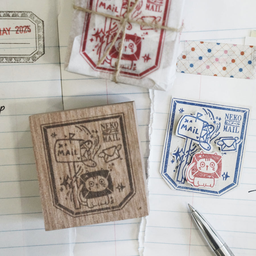Black Milk Project Neko Mail (L) Rubber Stamp